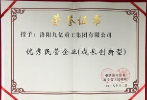 我公司榮獲中共新安縣“成長(cháng)創(chuàng  )新型民營(yíng)企業(yè)”稱(chēng)號